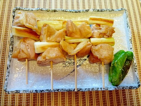 簡単。ふっくらジューシーな焼き鳥（ねぎま）